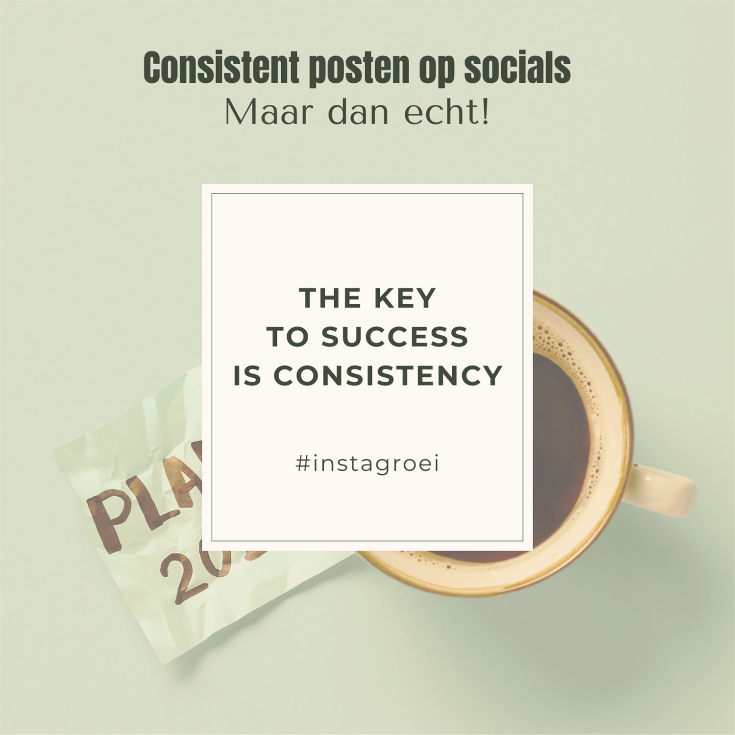#236 The key to succes is consistency Artwork